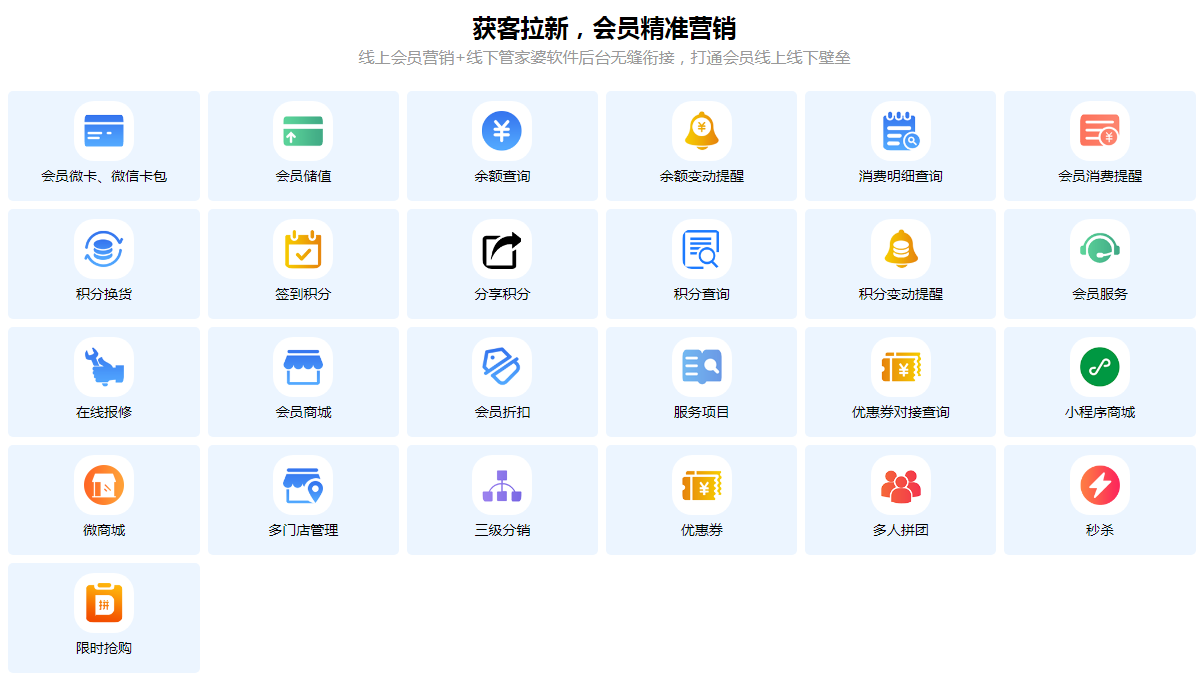 管家婆會員通——功能強大的會員營銷系統(tǒng)